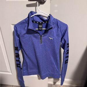 Pink Blue Quarter-Zip Pullover PINK by Victoria’s Secret M